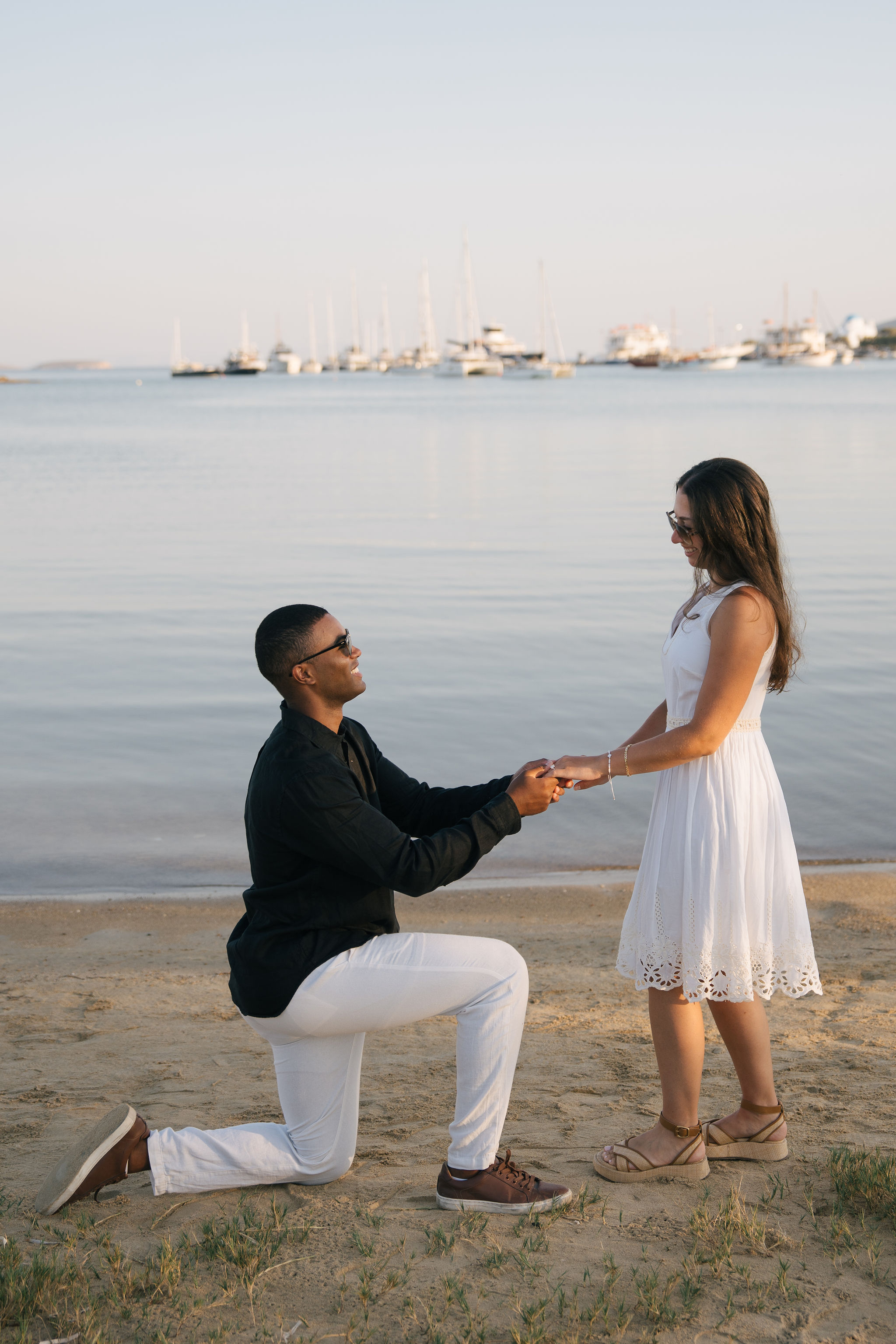 Antiparos surprise proposal photoshoot