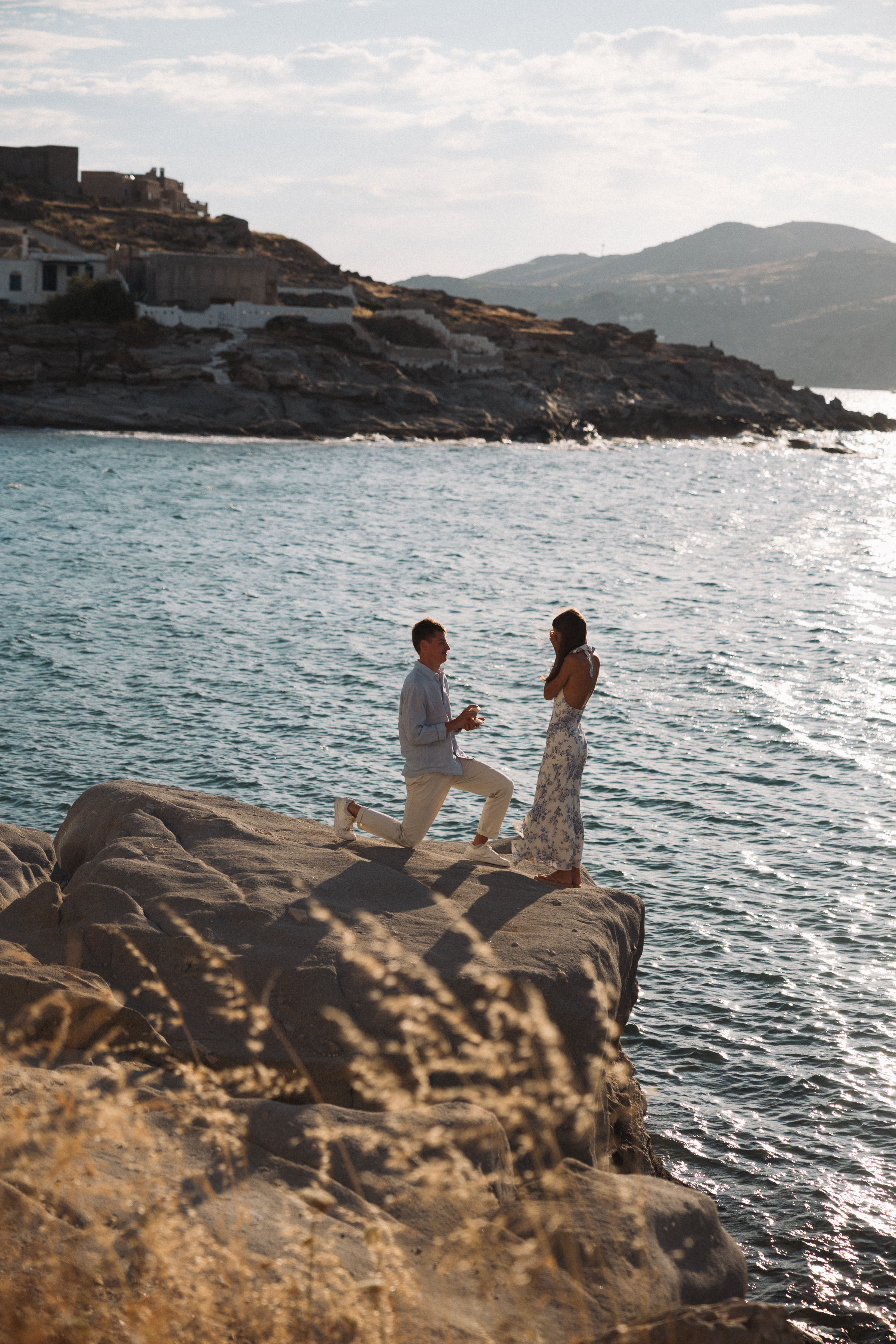 marriage proposal photoshoot on Paros island - best proposal photographer Greece