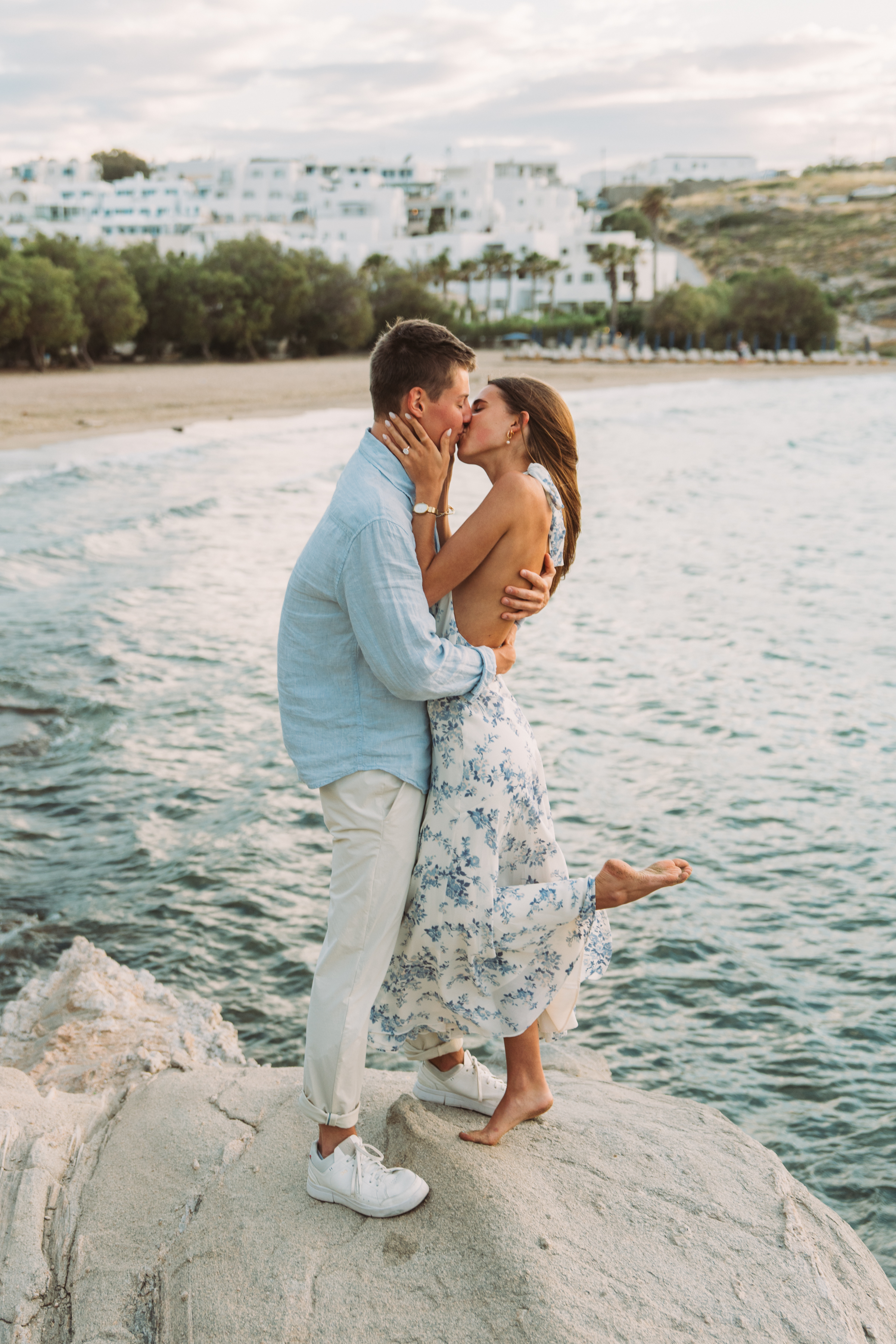 paros surprise proposal photoshoot