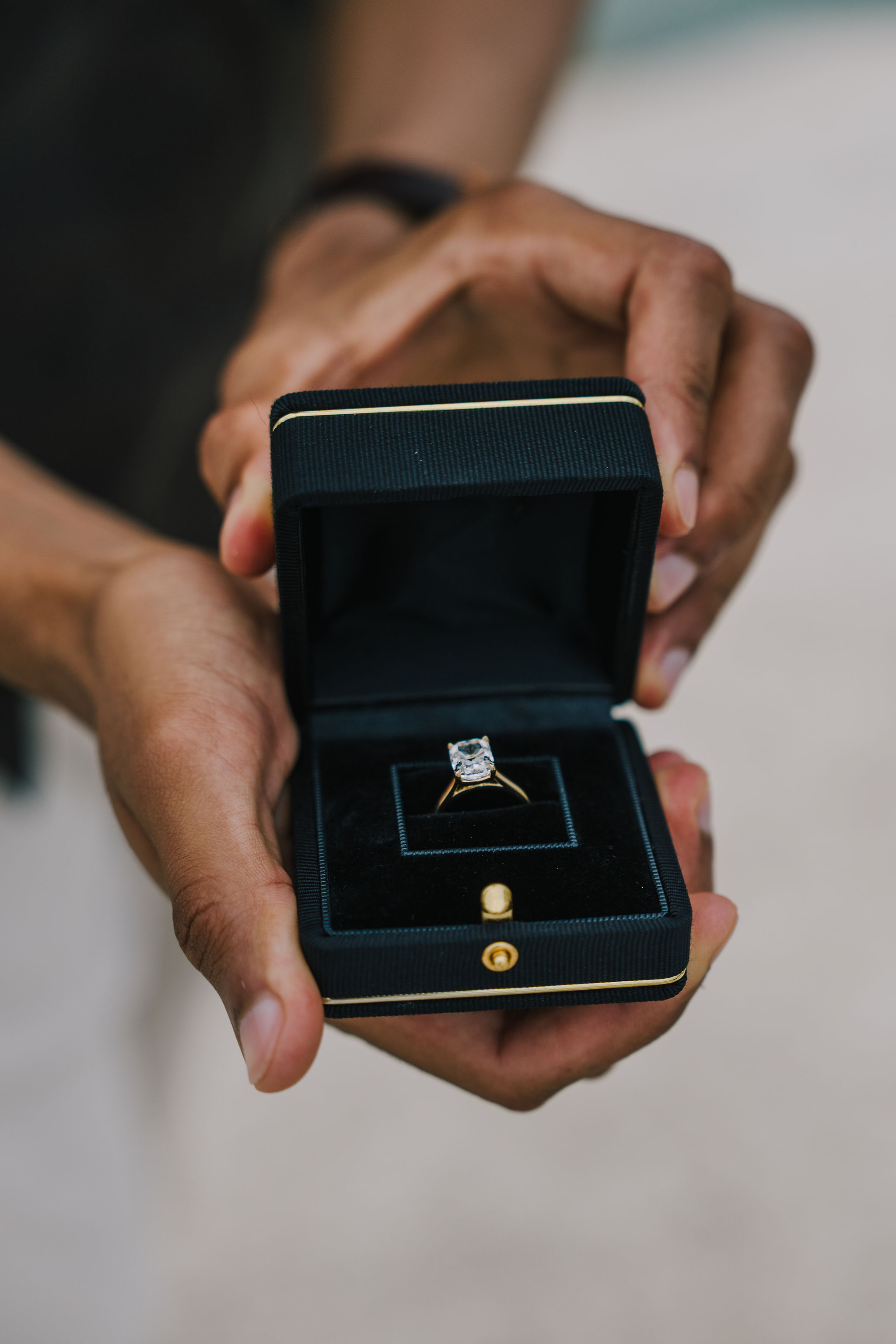 Surprise proposal at Sarakiniko Beach in Milos, Greece