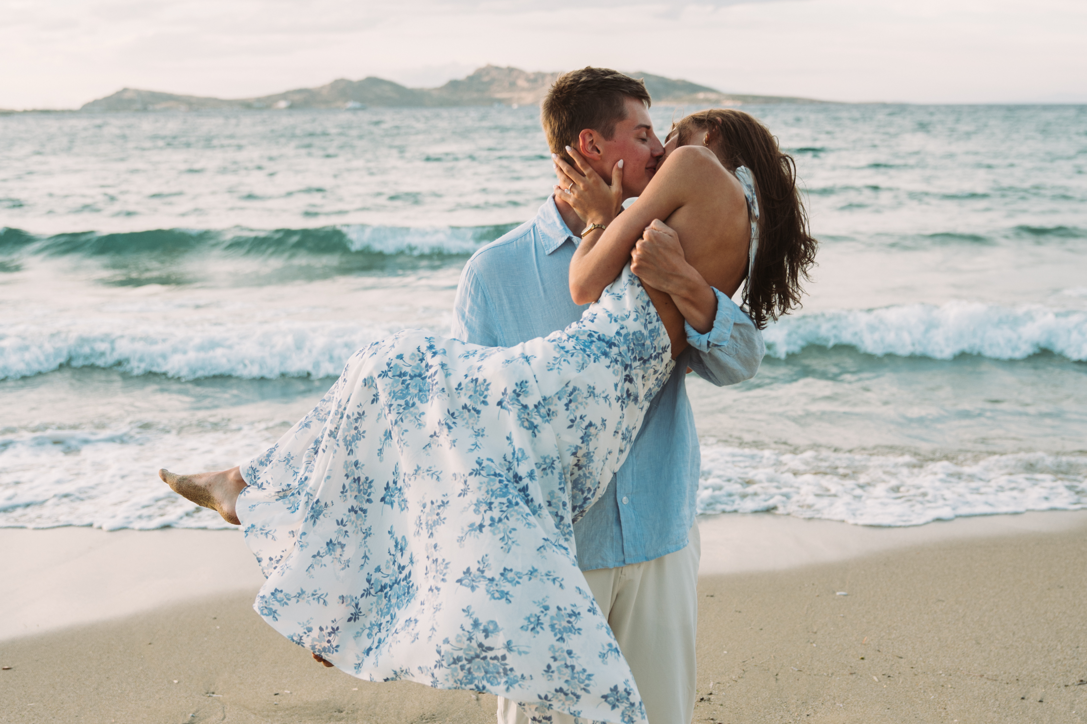 Paros island surprise marriage proposal photoshoot - Greece